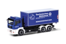 Herpa 098038 - H0 - MAN TGA Wechsellader-LKW THW Lindau